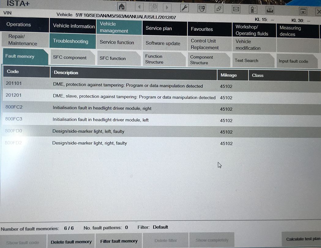 Help with "Headlamp vertical aim control malfunction" needed after
